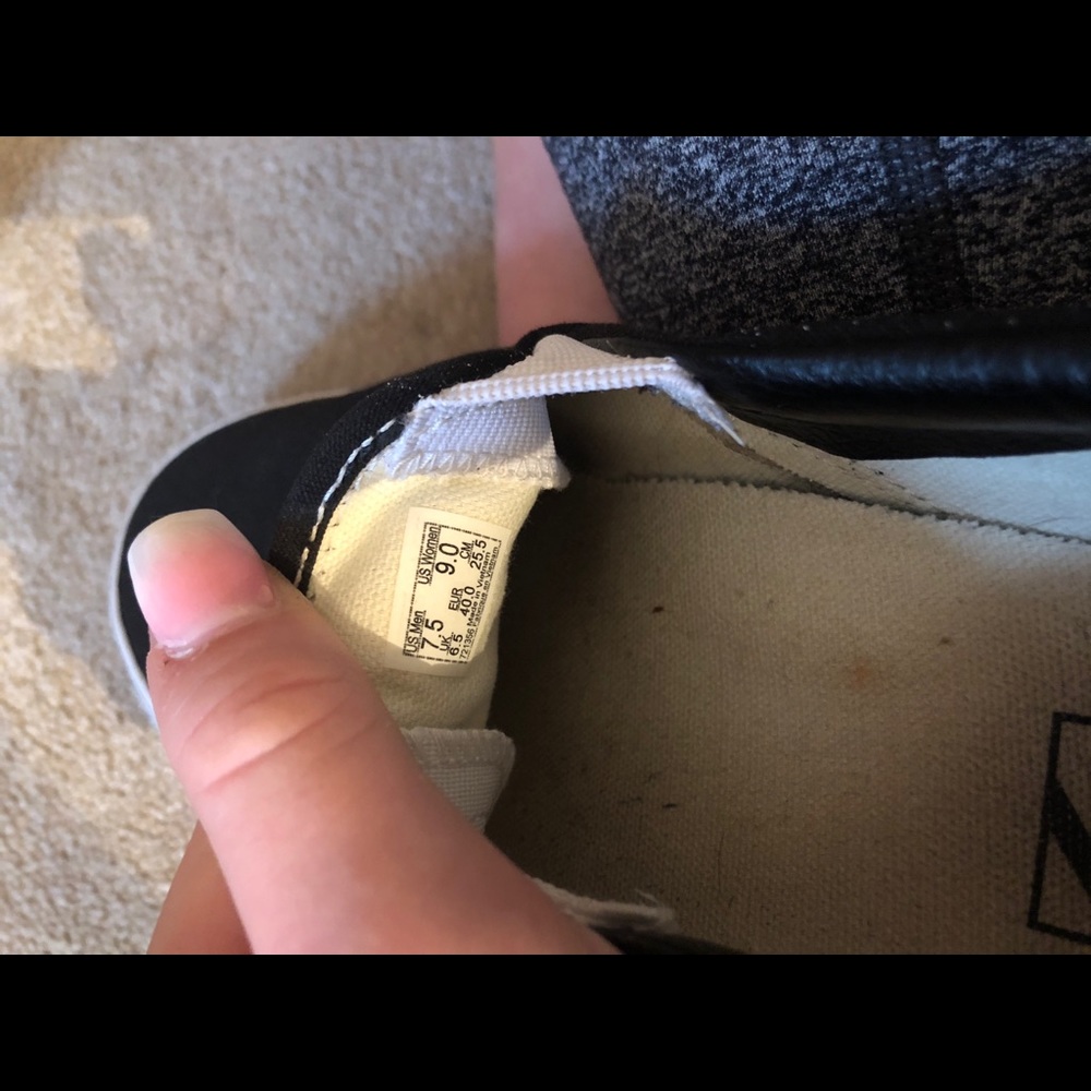Black Slip On Vans
